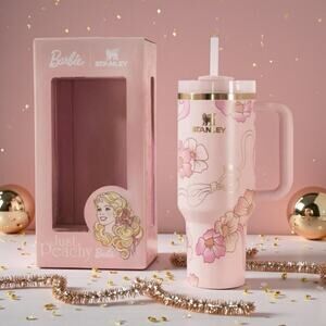 Barbie x Stanley 40oz Quencher Peaches N Cream Limited NEW Box Damage